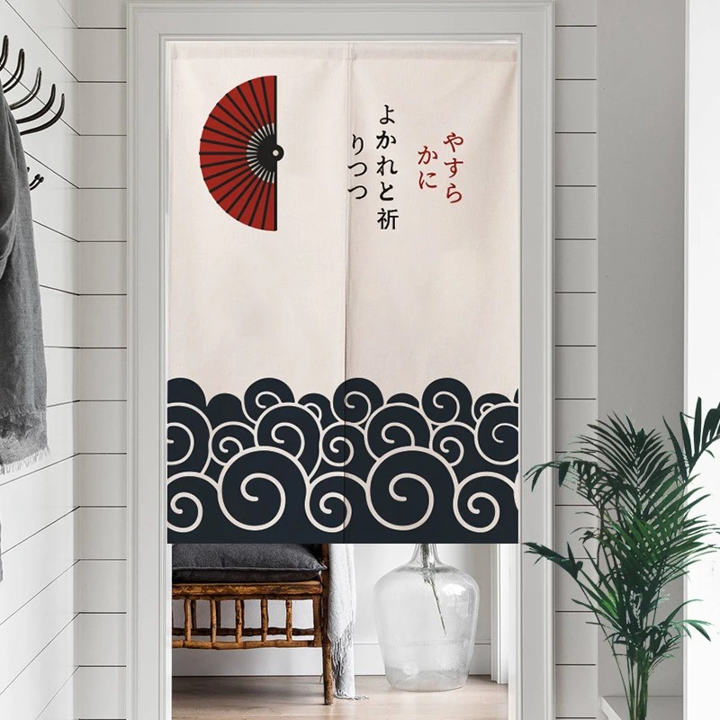 Commercial Window Printing - VIKAMA Kipas Lipat Jepang Motif Gelombang
