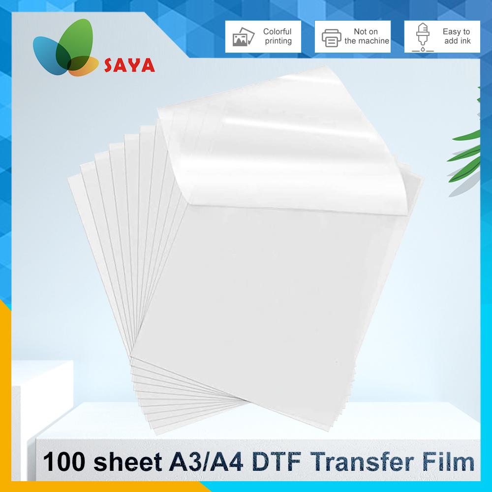 Dtf Film Roll A3 - 50/100 Buah Film DTF A3/A4 Kertas