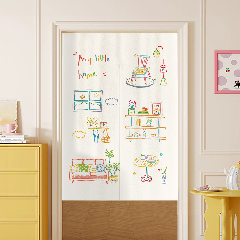 VIKAMA Tirai Pintu Noren Warna - Commercial Window Printing ulasan dan harga