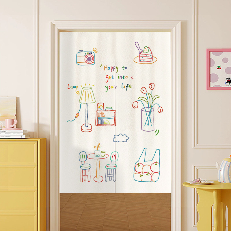 VIKAMA Tirai Pintu Noren Warna - Commercial Window Printing ulasan dan harga