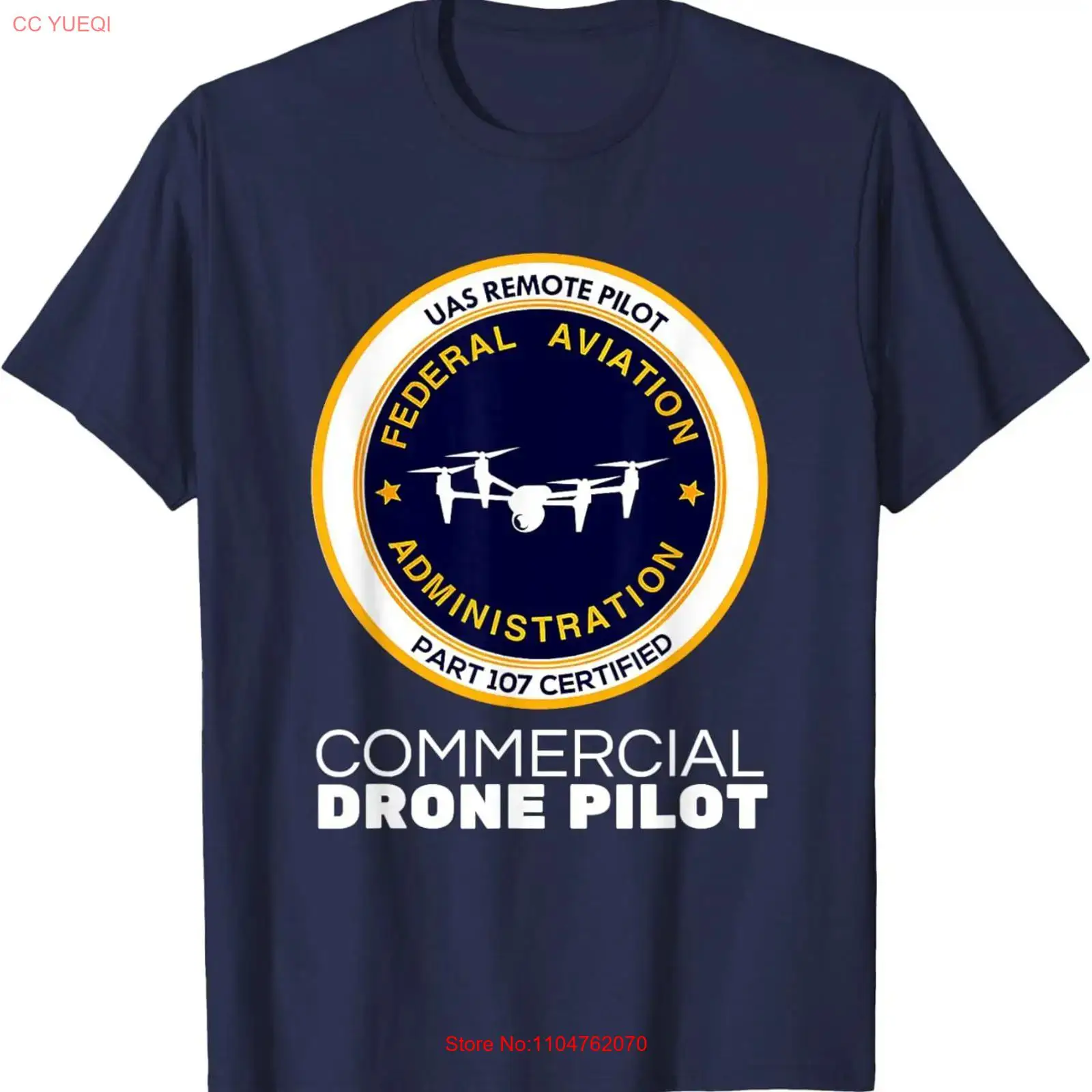 Kaos FAA Commercial Drone Pilo - Commercial Printing & Graphics ulasan dan harga