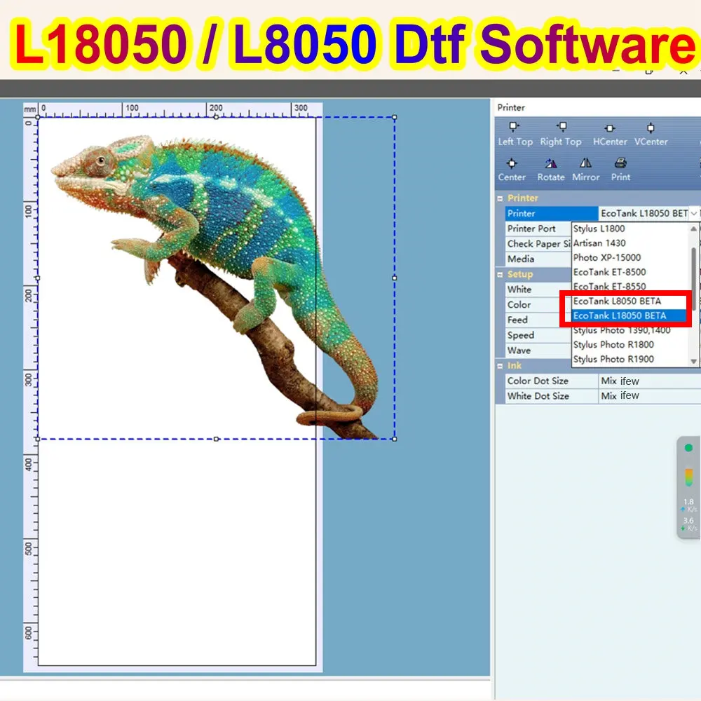 L18050 DTF Software L8050 RIP  - Dtf Powder Shaker ulasan dan harga