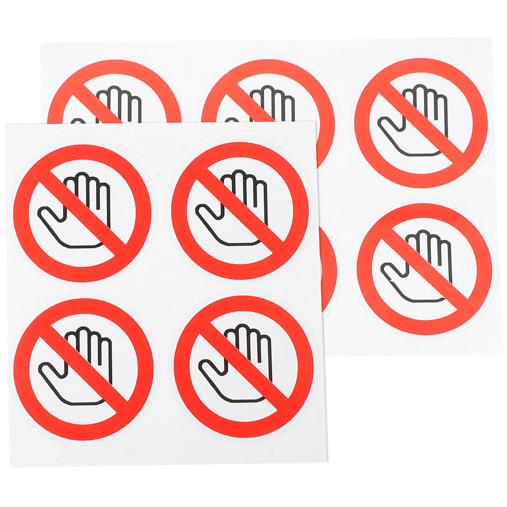 10Pcs Stiker Jangan Sentuh Tan - Commercial Printing Industry ulasan dan harga