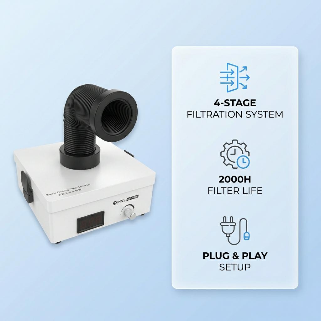 Kit Mesin Pemurni Filter Asap  - Dtf Powder Shaker ulasan dan harga