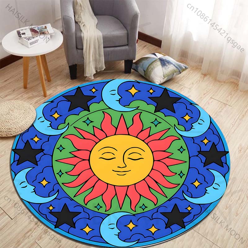 Karpet bundar bermotif matahar - Commercial Printing And Design ulasan dan harga