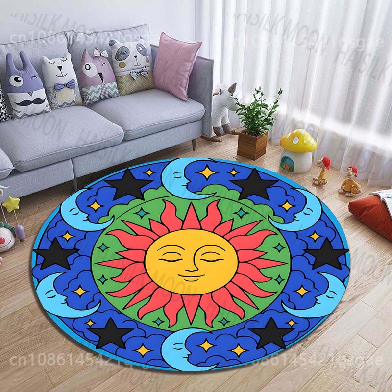 Karpet bundar bermotif matahar - Commercial Printing And Design ulasan dan harga