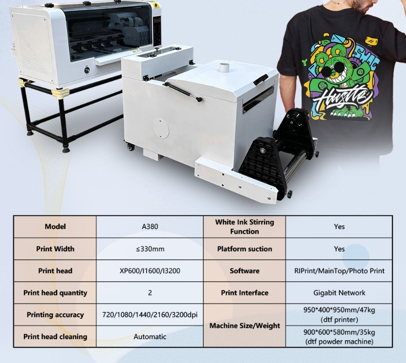 Printer DTF A3 30cm Dual XP600 - Dtf Powder Shaker ulasan dan harga