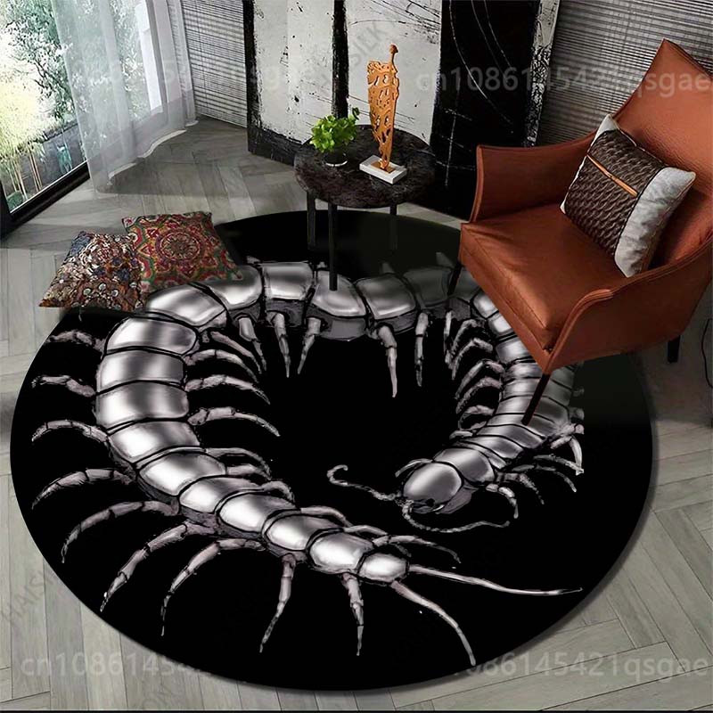 Karpet Bulat Motif Lipan Metal - Commercial Printing And Design ulasan dan harga